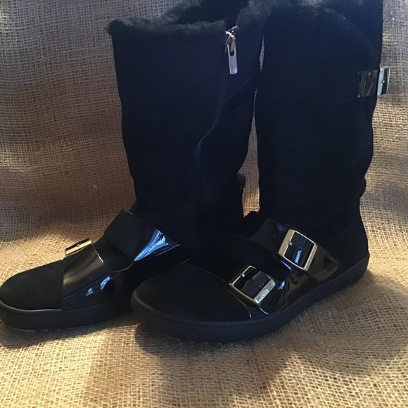 Women's Danbury Birkenstock Black Suede Boots Size 9 - 9 1/2 - Picture 10 of 16